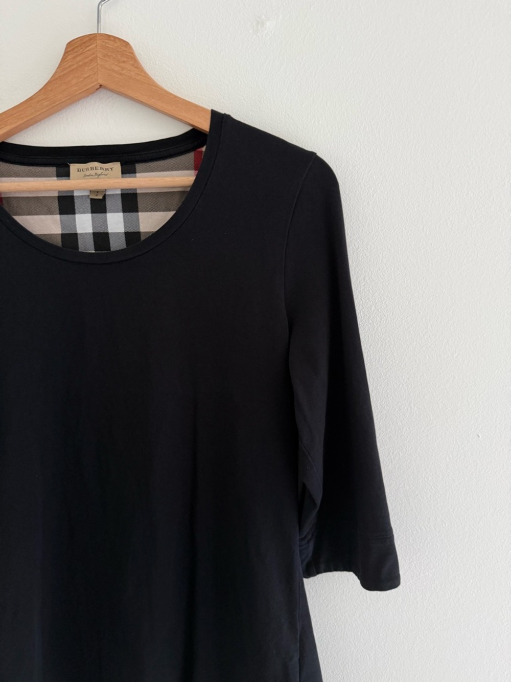 Burberry London Black Long Sleeve Tee Large - Picture 3 of 7